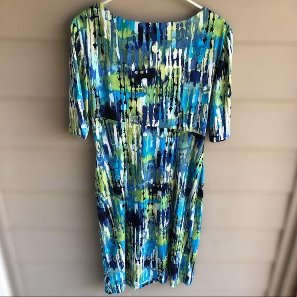 Connected Apparel Multi-Color Dress - Picture 2 of 4